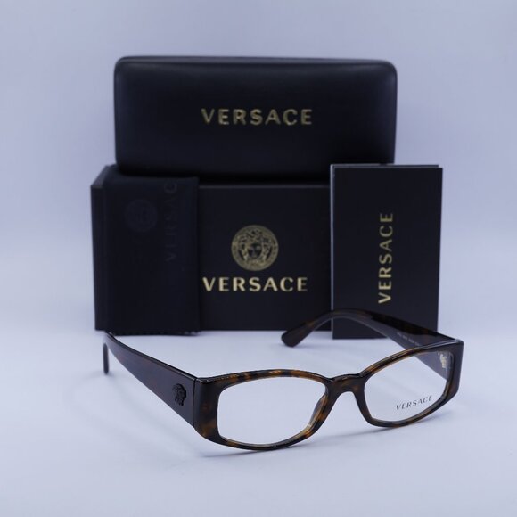 Final Price! Versace VE3343 5429 Havana Eyeglasses 52mm